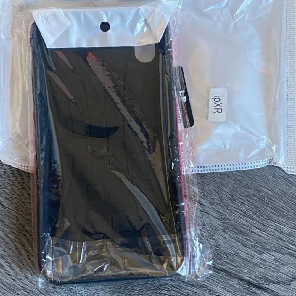 Unbranded iPhone XR Hard Case Cell Phone Case With Wallet Back-Red-New